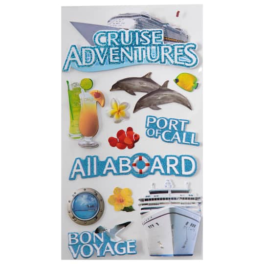 12 Pack: Cruise Adventures Stickers by Recollections™